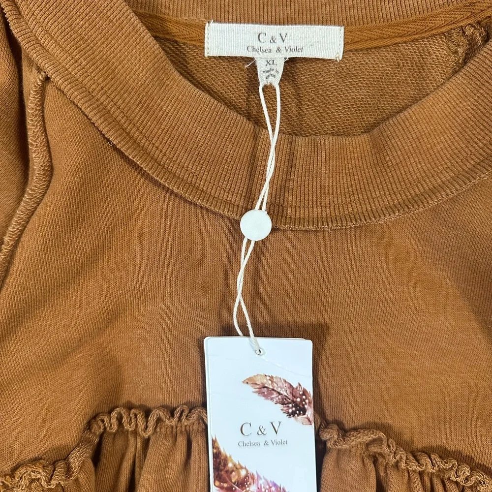 Chelsea & Violet Women's Brown Mini Dress Size XL - Picture 3 of 3